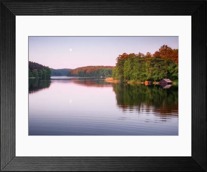 Framed Print : Lake Schmaler Luzin at at sunset Feldberger Seenlandschaft, Mecklenburg-Western Pomerania Framed Print : Lake Schmaler Luzin at at sunset Feldberger Seenlandschaft, Mecklenburg-Western Pomerania