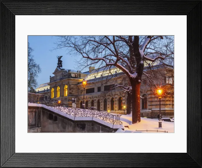 Framed Print : Dresden with Bruehl's Terrace and the Academy of Fine Arts, Dresden, Saxony, Germany Framed Print : Dresden with Bruehl's Terrace and the Academy of Fine Arts, Dresden, Saxony, Germany
