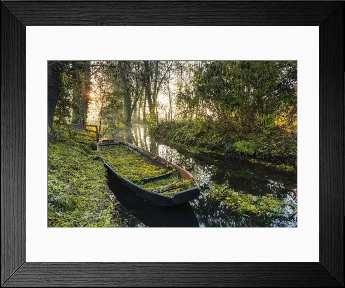 Framed Print : typical boat on a canal in the Spreewald, Biosphere reserve Spreewald, Brandenburg Framed Print : typical boat on a canal in the Spreewald, Biosphere reserve Spreewald, Brandenburg