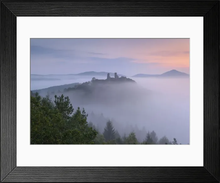 Framed Print : Altdahn Castle in sea of fog, Dahn, Palatinate Forest, Rhineland-Palatinate, Germany Framed Print : Altdahn Castle in sea of fog, Dahn, Palatinate Forest, Rhineland-Palatinate, Germany