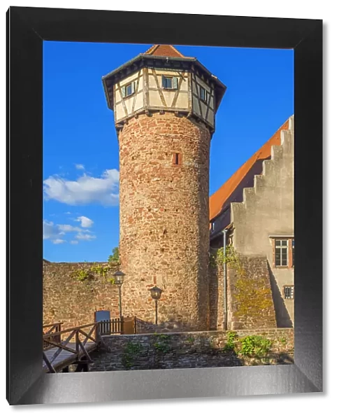 Thieves tower, historical prison, Michelstadt castle, Michelstadt, Odenwald, Hesse