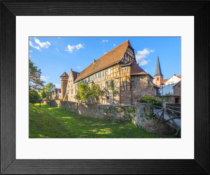 Framed Print : Michelstadt castle, Michelstadt, Odenwald, Hesse, Germany Framed Print : Michelstadt castle, Michelstadt, Odenwald, Hesse, Germany