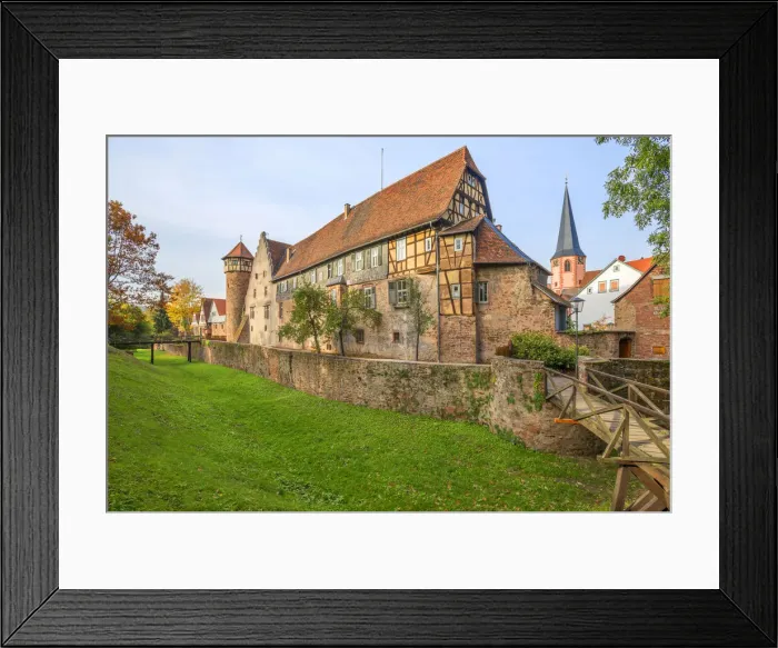 Framed Print : Michelstadt castle, Michelstadt, Odenwald, Hesse, Germany Framed Print : Michelstadt castle, Michelstadt, Odenwald, Hesse, Germany