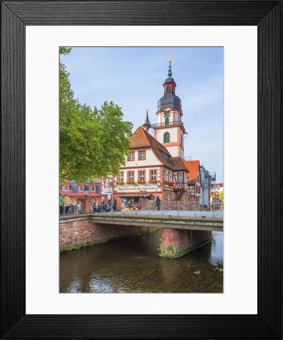 Framed Print : Historical city hall, Erbach, Odenwald, Hesse, Germany