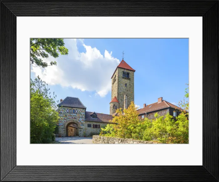 Framed Print : Wachenburg castle, Weinheim, Bergstrasse, Odenwald, Baden-Wurttenberg, Germany