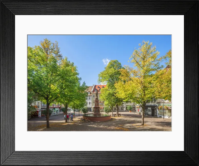 Framed Print : Market place, Bensheim Hessische Bergstrasse, Odenwald, Hesse, Germany Framed Print : Market place, Bensheim Hessische Bergstrasse, Odenwald, Hesse, Germany