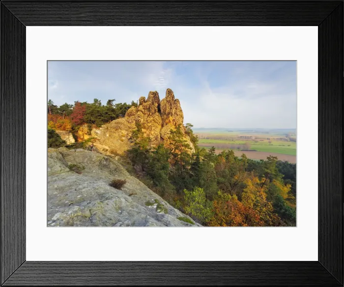 Framed Print : Hamburger Wappen'sandstone formations, part of the Devils Wall Framed Print : Hamburger Wappen'sandstone formations, part of the Devils Wall