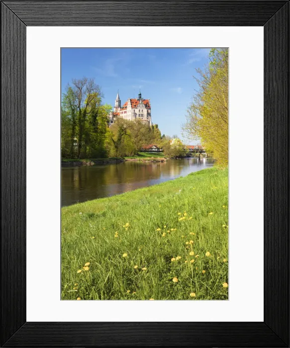 Framed Print : Sigmaringen Castle, Upper Danube nature park Park, Swabian Alb, Baden-Wurttemberg, Germany, Europe