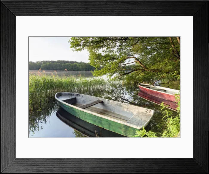 Framed Print : Boats at lake Pagel, National Park Mueritz, Mecklenburg-western pomerania, Germany Framed Print : Boats at lake Pagel, National Park Mueritz, Mecklenburg-western pomerania, Germany