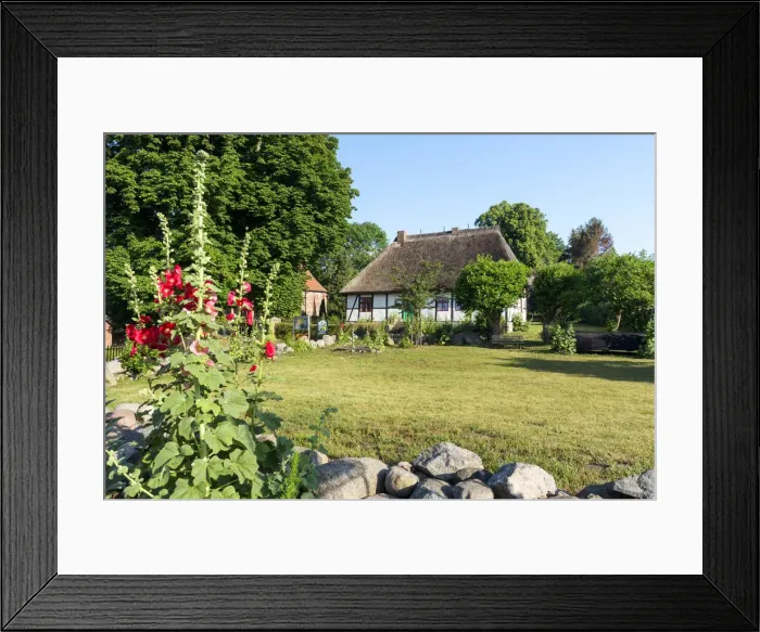 Framed Print : Old school house in Middelhagen, Monchsgut, Ruegen Island, Baltic Sea, Mecklenburg-Western Pomerania, Germany, Europe Framed Print : Old school house in Middelhagen, Monchsgut, Ruegen Island, Baltic Sea, Mecklenburg-Western Pomerania, Germany, Europe