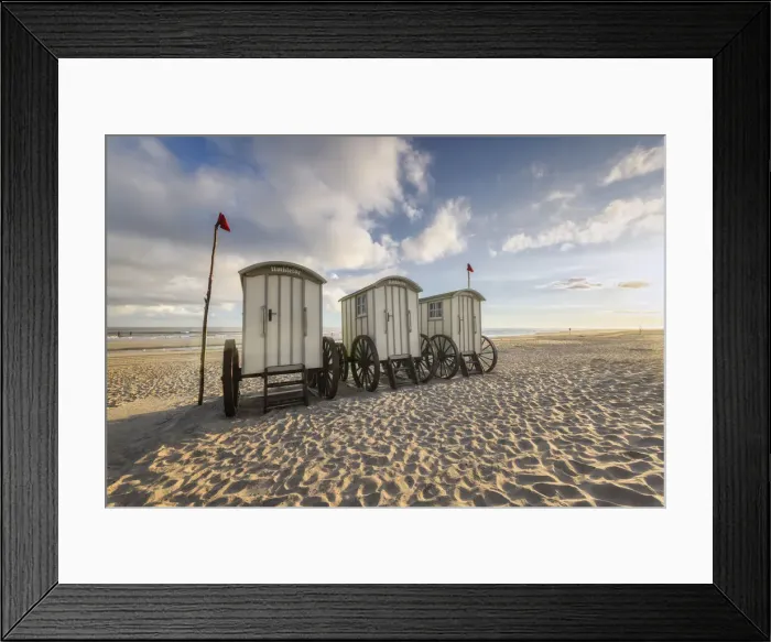 Framed Print : Dressing wagon at the bathing beach Weisze Dune, Norderney Island, East Frisian Islands, North Sea, Lower Saxony, Germany, Europe Framed Print : Dressing wagon at the bathing beach Weisze Dune, Norderney Island, East Frisian Islands, North Sea, Lower Saxony, Germany, Europe