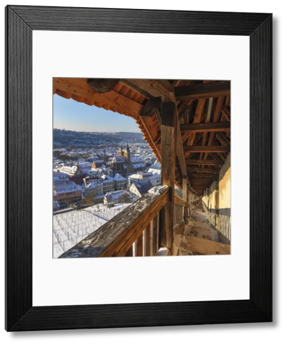 Framed Print : View from the castle to the old town of Esslingen, Baden Wurttemberg, Germany Framed Print : View from the castle to the old town of Esslingen, Baden Wurttemberg, Germany