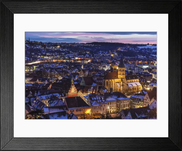 Framed Print : Old townhall with St Dionys Church, Esslingen am Neckar, Baden Wurttemberg, Germany Framed Print : Old townhall with St Dionys Church, Esslingen am Neckar, Baden Wurttemberg, Germany
