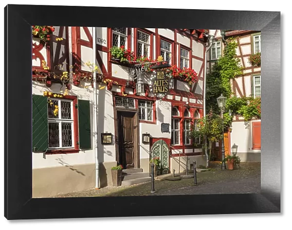 Weinhaus Altes Haus, Bacharach, Rhine Valley, Rhineland-Palatinate, Germany