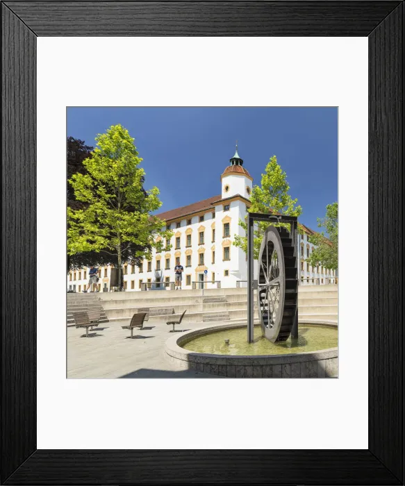Framed Print : Fountain in pedestrian area, Residenz am Residenzplatz, Kempten, Allgau, Swabia, Bavaria Framed Print : Fountain in pedestrian area, Residenz am Residenzplatz, Kempten, Allgau, Swabia, Bavaria