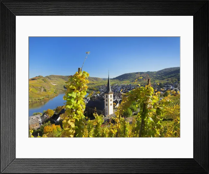 Framed Print : Moselle rivel loop, Bremm, Moselle Valley, Rhineland-Palatinate, Germany Framed Print : Moselle rivel loop, Bremm, Moselle Valley, Rhineland-Palatinate, Germany