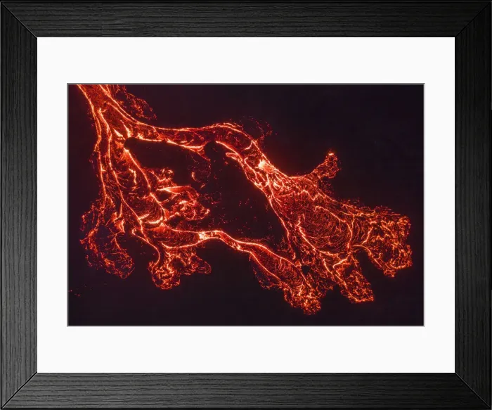 Framed Print : Fagradalsfjall volcano eruption. Geldingaldalir, Reykjanes Peninsula, Iceland Framed Print : Fagradalsfjall volcano eruption. Geldingaldalir, Reykjanes Peninsula, Iceland