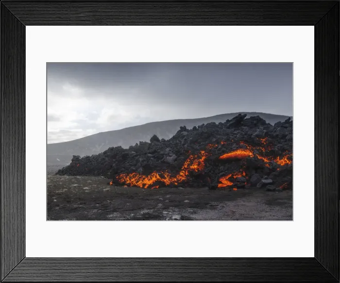 Framed Print : Fagradalsfjall volcano eruption. Geldingaldalir, Reykjanes Peninsula, Iceland Framed Print : Fagradalsfjall volcano eruption. Geldingaldalir, Reykjanes Peninsula, Iceland