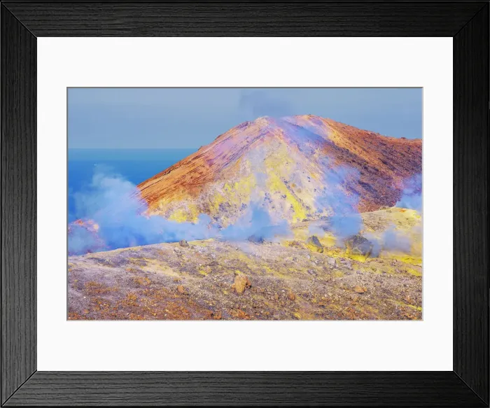 Framed Print : Gran Gratere, Vulcano Island, Aeolian Islands, Sicily, Italy Framed Print : Gran Gratere, Vulcano Island, Aeolian Islands, Sicily, Italy