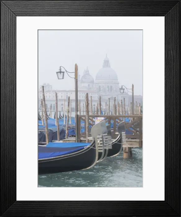 Framed Print : Docked gondolas along the Riva degli Schiavoni, near Piazza San Marco Framed Print : Docked gondolas along the Riva degli Schiavoni, near Piazza San Marco