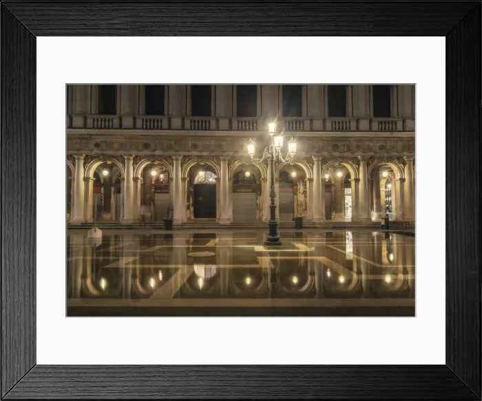 Framed Print : Reflections created by the acqua alta'(High Tide) in Piazza San Marco, Venice Framed Print : Reflections created by the acqua alta'(High Tide) in Piazza San Marco, Venice