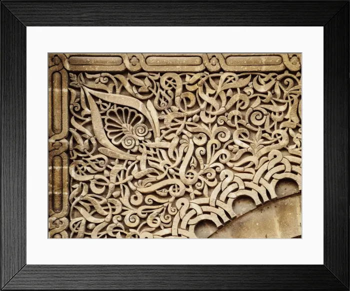 Framed Print : Sultan Moulay Ismail Mausoleum, detailed view, Meknes, Fez-Meknes Region, Morocco Framed Print : Sultan Moulay Ismail Mausoleum, detailed view, Meknes, Fez-Meknes Region, Morocco
