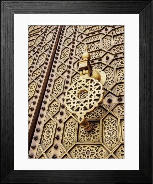 Framed Print : Doors of the Hassan Mosque, detailed view, Rabat, Rabat-Sale-Kenitra Region, Morocco Framed Print : Doors of the Hassan Mosque, detailed view, Rabat, Rabat-Sale-Kenitra Region, Morocco