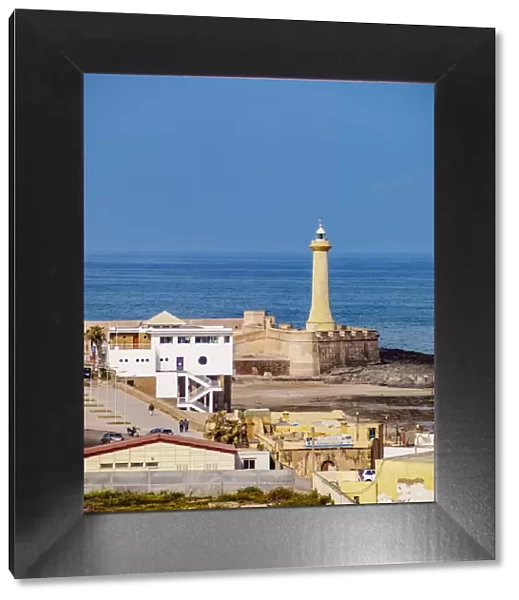 Rabat Lighthouse, elevated view, Rabat-Sale-Kenitra Region, Morocco
