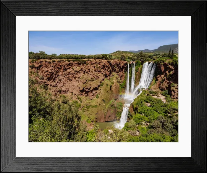 Framed Print : Ouzoud Falls, waterfall located near the Middle Atlas village of Tanaghmeilt
