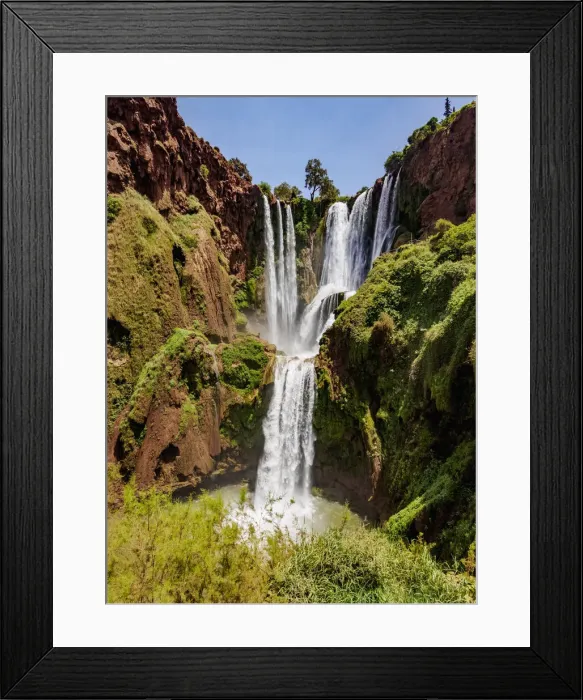 Framed Print : Ouzoud Falls, waterfall located near the Middle Atlas village of Tanaghmeilt Framed Print : Ouzoud Falls, waterfall located near the Middle Atlas village of Tanaghmeilt
