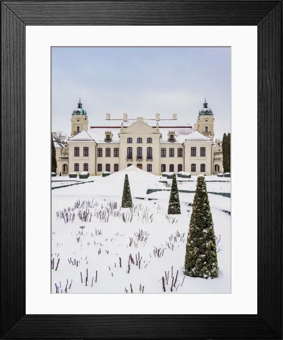 Framed Print : Zamoyski Palace in Kozlowka, winter, Lublin Voivodeship, Poland Framed Print : Zamoyski Palace in Kozlowka, winter, Lublin Voivodeship, Poland