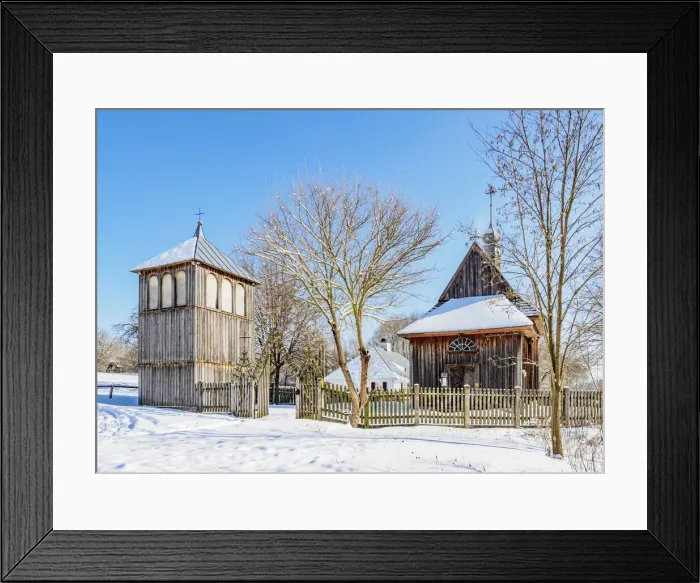 Framed Print : Church from Matczyn, Lublin Open Air Museum, winter, Lublin Voivodeship, Poland Framed Print : Church from Matczyn, Lublin Open Air Museum, winter, Lublin Voivodeship, Poland