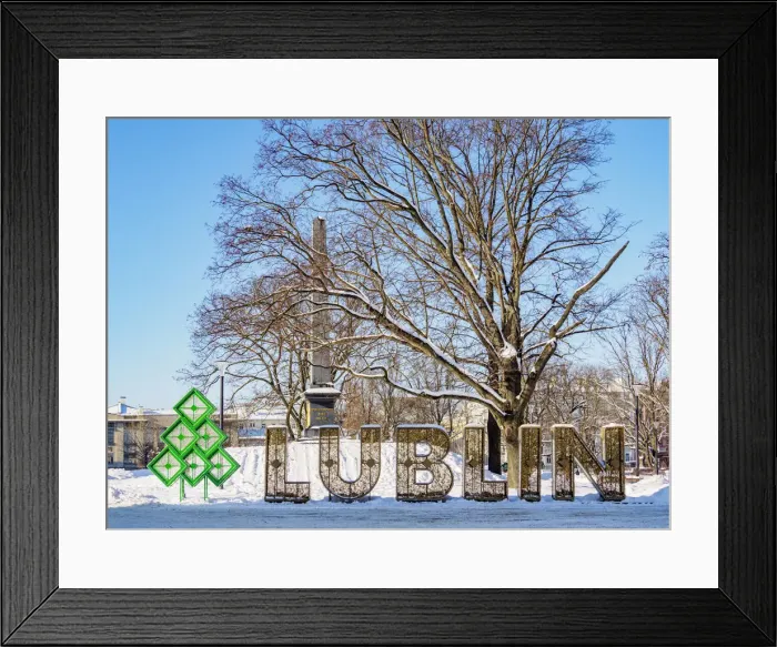 Framed Print : Lublin Letters, Lithuanian Square, winter, Lublin, Lublin Voivodeship, Poland Framed Print : Lublin Letters, Lithuanian Square, winter, Lublin, Lublin Voivodeship, Poland