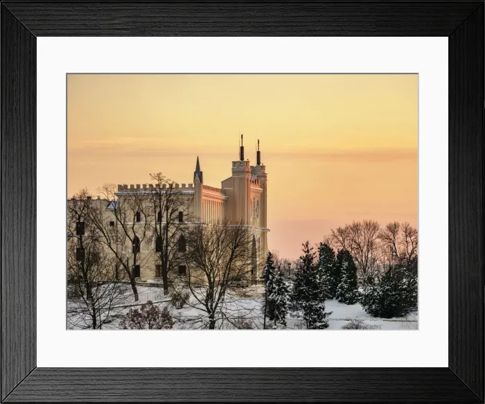 Framed Print : Castle at sunset, winter, Lublin, Lublin Voivodeship, Poland Framed Print : Castle at sunset, winter, Lublin, Lublin Voivodeship, Poland