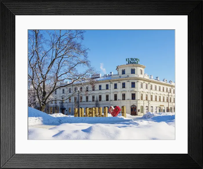 Framed Print : Hotel Palace Europa, Lithuanian Square, winter, Lublin, Lublin Voivodeship, Poland Framed Print : Hotel Palace Europa, Lithuanian Square, winter, Lublin, Lublin Voivodeship, Poland