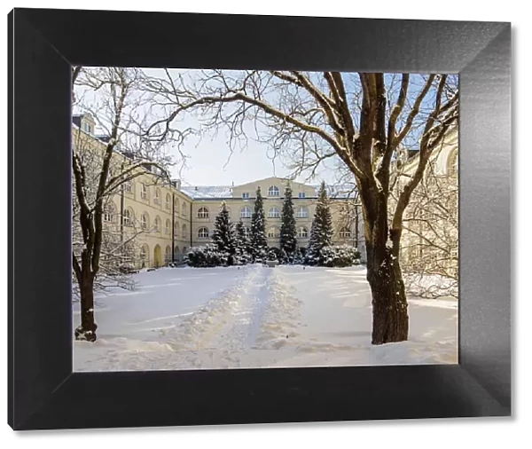 The John Paul II Catholic University Courtyard, winter, Lublin, Lublin Voivodeship