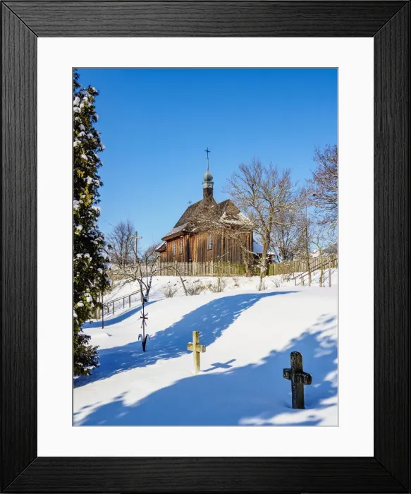 Framed Print : Church from Matczyn, Lublin Open Air Museum, winter, Lublin Voivodeship, Poland Framed Print : Church from Matczyn, Lublin Open Air Museum, winter, Lublin Voivodeship, Poland