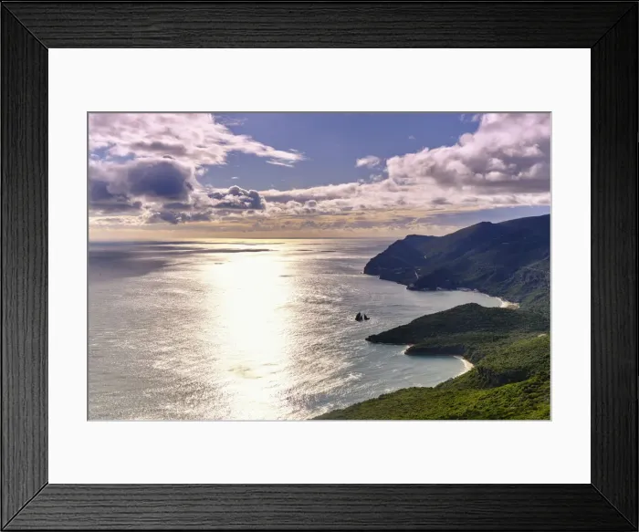 Framed Print : Arrabida mountain range (Serra da Arrabida). Arrabida Nature Park, Setubal. Portugal Framed Print : Arrabida mountain range (Serra da Arrabida). Arrabida Nature Park, Setubal. Portugal
