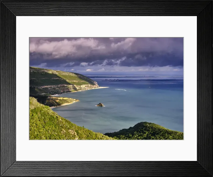 Framed Print : Arrabida Nature Park and the Atlantic Ocean. Setubal, Portugal Framed Print : Arrabida Nature Park and the Atlantic Ocean. Setubal, Portugal