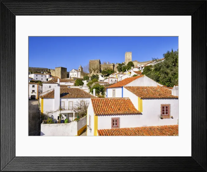 Framed Print : Obidos, a traditional medieval village taken to the moors in the 12th century. Portugal Framed Print : Obidos, a traditional medieval village taken to the moors in the 12th century. Portugal