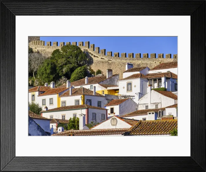 Framed Print : Obidos, a traditional medieval village taken to the moors in the 12th century. Portugal Framed Print : Obidos, a traditional medieval village taken to the moors in the 12th century. Portugal