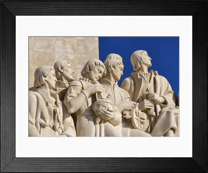 Framed Print : Sculptures on the Padrao dos Descobrimentos (Monument to the Discoveries