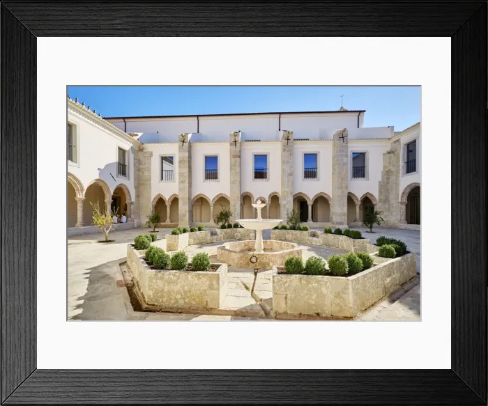 Framed Print : Cloisters of the 15th century Convento de Jesus (Jesus Convent Framed Print : Cloisters of the 15th century Convento de Jesus (Jesus Convent