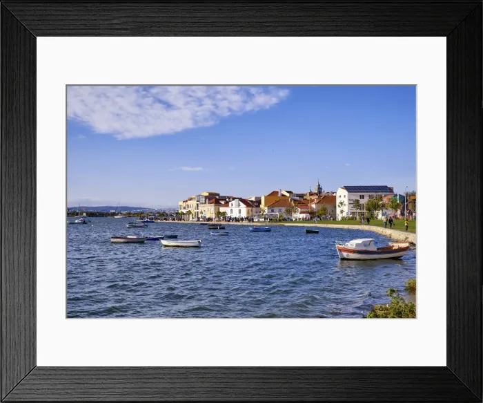Framed Print : Tagus river. Seixal, Portugal