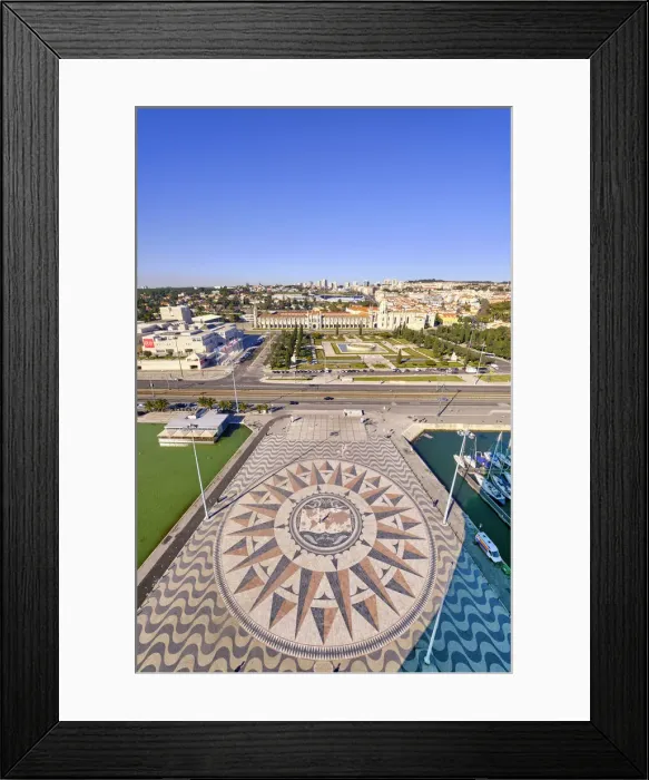 Framed Print : The Compass pavement, Mosteiro dos Jeronimos, a UNESCO World Heritage Site Framed Print : The Compass pavement, Mosteiro dos Jeronimos, a UNESCO World Heritage Site