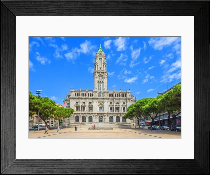 Framed Print : Porto city hall, Avenida dos Aliados, Porto, Douro, Portugal Framed Print : Porto city hall, Avenida dos Aliados, Porto, Douro, Portugal