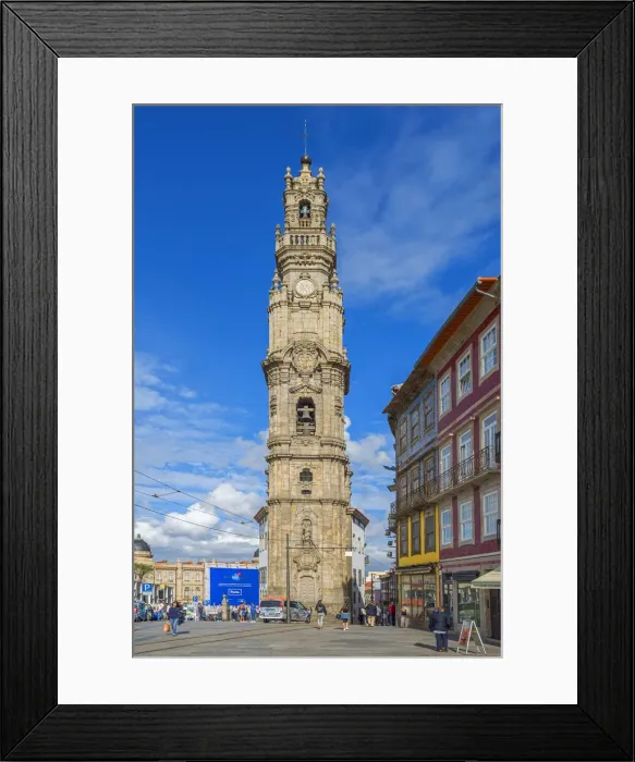 Framed Print : Torre dos Clerigos, Porto, Douro, Portugal