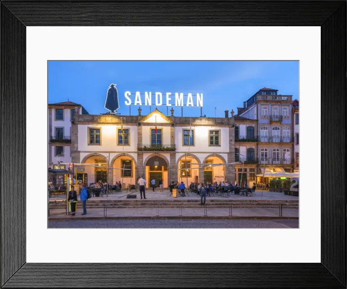 Framed Print : Sandeman port lodge, Douro, Porto, Portugal Framed Print : Sandeman port lodge, Douro, Porto, Portugal