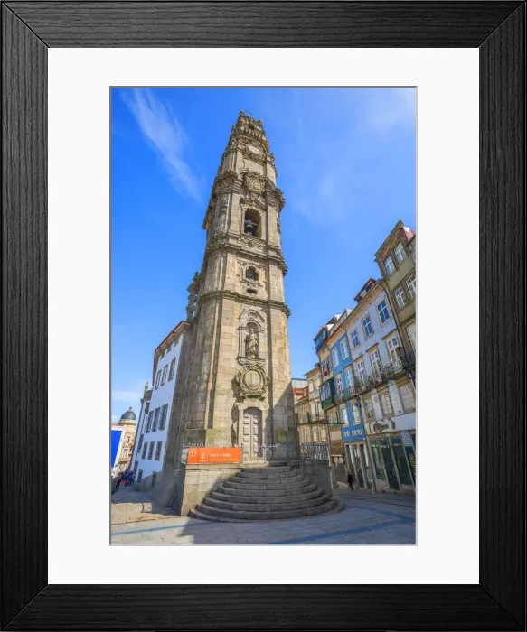 Framed Print : Torre dos Clerigos, Porto, Douro, Portugal