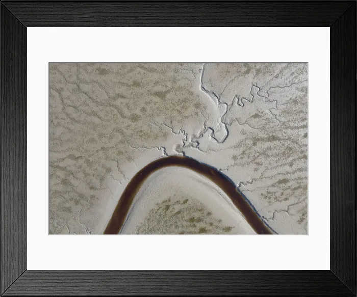 Framed Print : Overhead view of Kyle of Tongue at low tide, Kyle of Tongue, Sutherland, Highlands Framed Print : Overhead view of Kyle of Tongue at low tide, Kyle of Tongue, Sutherland, Highlands